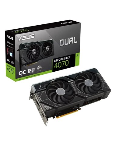 Asus - Carte graphique double GeForce RTX 4070 OC Edition 12 Go GDDR6X DLSS3