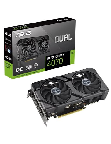 Asus - Carte graphique double GeForce RTX 4070 EVO OC Edition 12 Go GDDR6X DLSS3