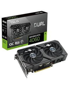 Asus - Carte graphique double GeForce RTX 4060 EVO OC Edition 8 Go GDDR6 DLSS3