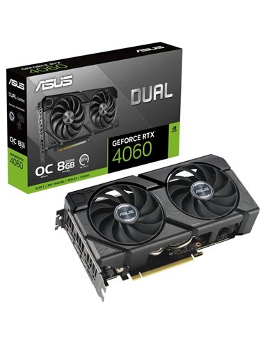 Asus - Carte graphique double GeForce RTX 4060 EVO OC Edition 8 Go GDDR6 DLSS3