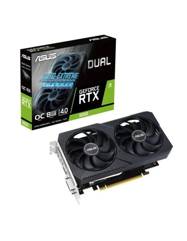 Asus - Carte graphique double GeForce RTX 3050 V2 OC Edition 8 Go GDDR6 NVIDIA - PCIe 4.0, HDMI, DVI-D, DisplayPort