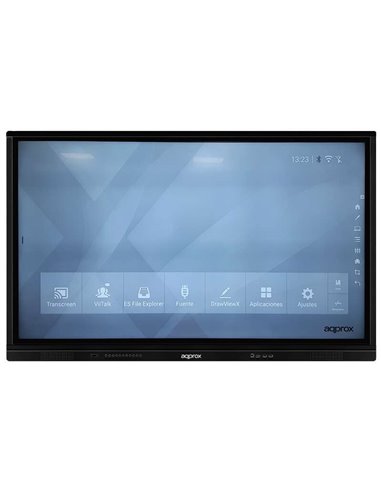 Environ - 75" UHD 4K WiFi, écran interactif Bluetooth - Multi-touch jusqu'à 20 points - 4 appareils à la fois - HDMI, DisplyPort