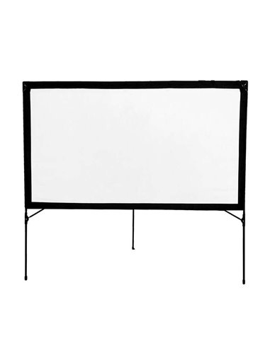 Environ - Écran de projection portable 77 ? - Surface en tissu blanc mat - Pour intérieur et extérieur - Format 16:9 - Sac de tr