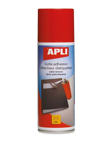 Apli - Spray Décapant Adhésif - 200 ml - Élimine facilement les résidus d'adhésif et de colle sur le bois, la céramique, le verr