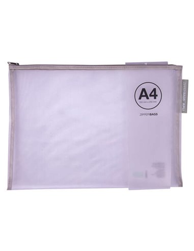 Apli - Enveloppes A4 en Nylon Respirant - Toucher Agréable, Portable, Résistant et Durable - Idéales pour Documents, Équipements