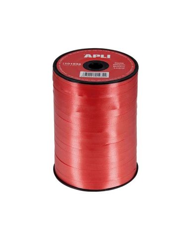 Apli - Rouleau de ruban d'emballage cadeau 7 mm x 400 m - Rouge