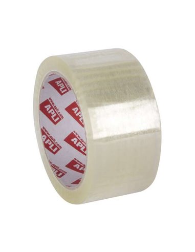 Apli - Joint Solvant Transparent - PVC - Extra Fort - Silencieux - 48 mm x 66 m 32 ?m