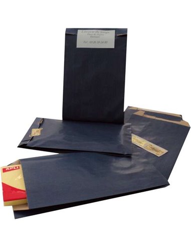 Apli - Paquet de 250 Enveloppes Kraft - Format 24x43x7 mm - Papier Kraft 50g/m² - Réutilisables et Recyclables - Couleur Bleu