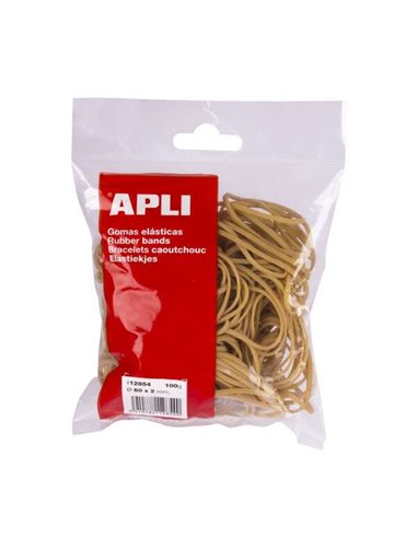 Apli - Elastiques Ø 60 x 2 mm - Haute Qualité - Sachet de 100g