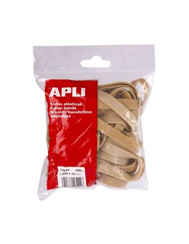 Apli - Bandes Élastiques Ø 200 x 10 mm - Haute Qualité - Sachet de 100g