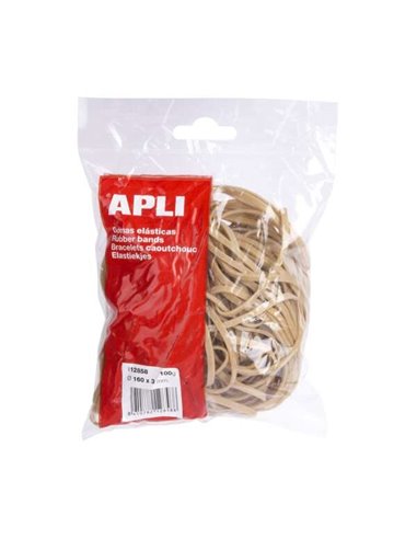 Apli - Bandes Élastiques Ø 160 x 3 mm - Haute Qualité - Sachet de 100g