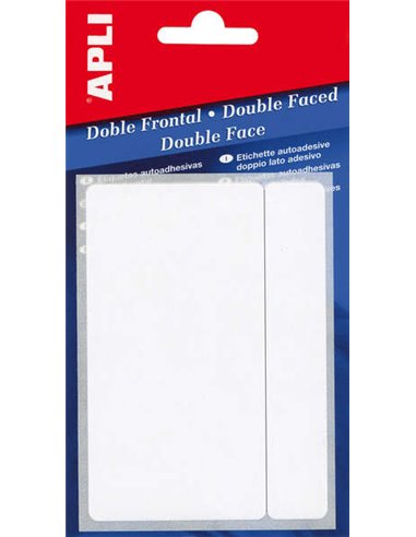 Apli - Étiquettes double face blanches 8,0 x 12,0 mm