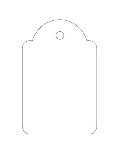 Apli - Etiquettes CoLG -avant Blanc 28 x 43mm 100 U.