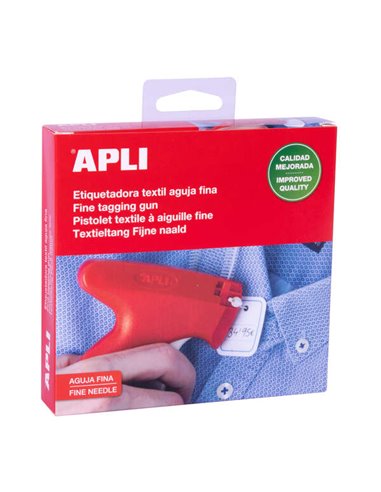 Apli - Etiqueteuse pour textiles fins - Compatible avec les aiguilles et Navetes Apli - - N'abîme pas les tissus