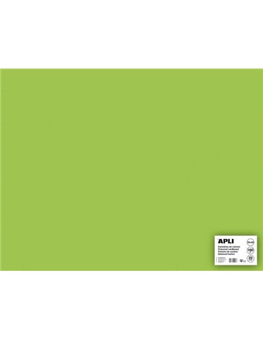 Apli - Papier Cartonné Vert Clair 50 x 65cm 170g 25 Feuilles