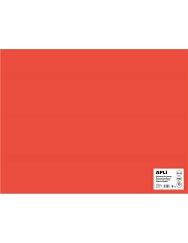 Apli - Carton Rouge 50 x 65cm 170g 25 Feuilles