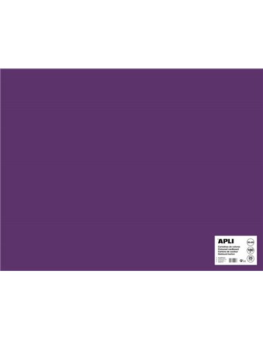 Apli - Papier Cartonné Violet 50 x 65cm 170g 25 Feuilles