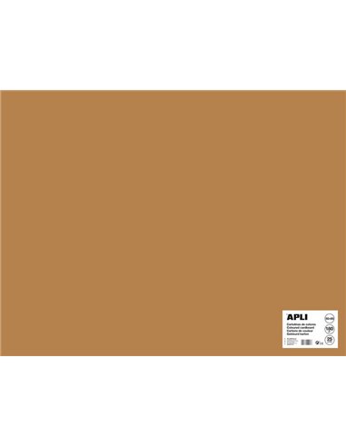 Apli - Papier Cartonné Noisette 50 x 65mm 170g 25 Feuilles