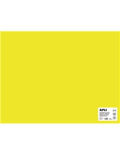 Apli - Papier Cartonné Jaune Fluorescent 50 x 65cm 170g 25 Feuilles