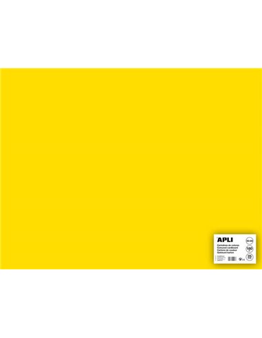 Apli - Carton Jaune 50 x 65cm 170g 25 Feuilles