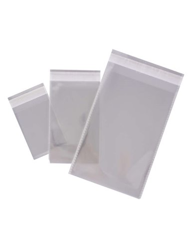 Apli - Sachets Transparents en Polypropylène avec Fermeture Adhésive - 60 x 80 mm - GaLG -a 120 - Haute Résistance et Flexibilit