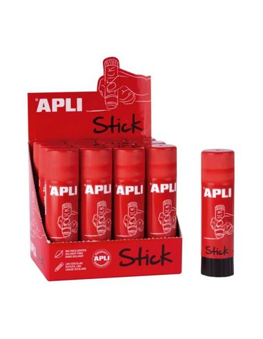 Apli - Bâton de Colle Adhésive 40g - Non Toxique - Séchage Instantané - Ne Froisse pas et n'humidifie pas le Papier - Convient à