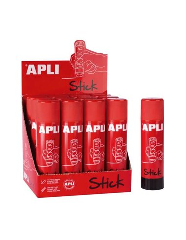 Apli - Bâton de Colle Adhésive 21 g - Non Toxique - Séchage Instantané - Ne Froisse pas et n'Humidifie Pas le Papier - Convient 