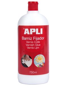 Apli - Vernis Adhésif Brillant 750 ml - Protection Durable - Séchage Rapide - Résistant à l'Eau - Transparent