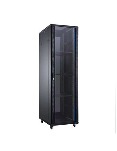 Aiten Data - AI8847 Armoire de Sol 47U - Largeur 800 - Profondeur 800 - Comprend 2 Plateaux Fixes - 4 Ventilateurs 120mm - 1 Bas