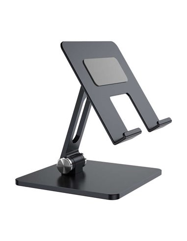 Aisens - Support de Bureau Taille XXL Ajustable (2 Pivots) pour Mobile / Tablette - Couleur Gris