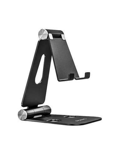 Aisens - Support de bureau réglable taille XL (2 pivots) pour mobile/tablette - Couleur noire