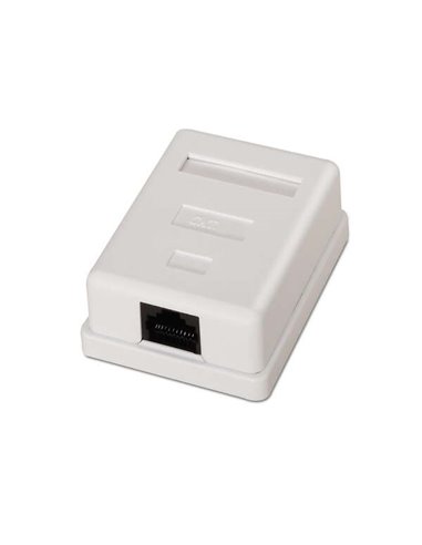 Aisens - Rosace de surface RJ45 Cat.6 UTP 1 prise - Couleur blanche