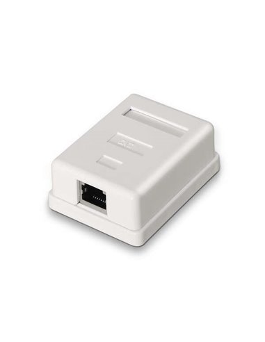 Aisens - Rosace de surface RJ45 Cat.6 FTP 1 prise - Couleur blanche