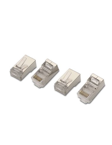 Aisens - Pack de 10 Connecteurs RJ45 8 fils FTP Cat.6 AWG24 - Couleur Argent