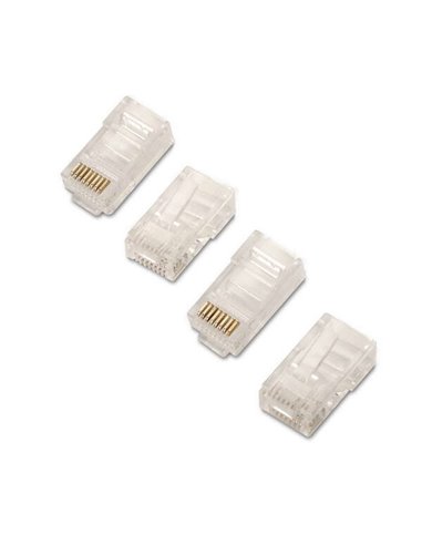 Aisens - Pack de 10 Connecteurs RJ45 8 fils Cat.6 AWG24 - Couleur Transparent