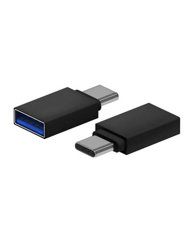 Aisens - Adaptateur Mini USB 3.2 GEN1 3A Aluminium - Type USB-C/M-A/H - Couleur Noir