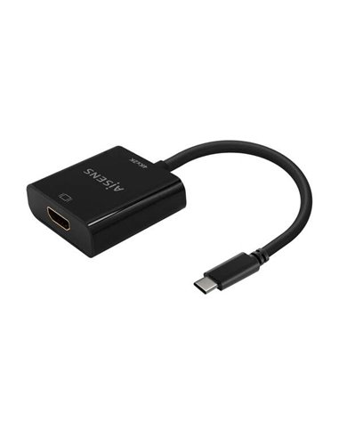 Aisens - Convertisseur USB-C vers HDMI 4K@30Hz - USB-C/M-HDMI/H - 15cm - Noir