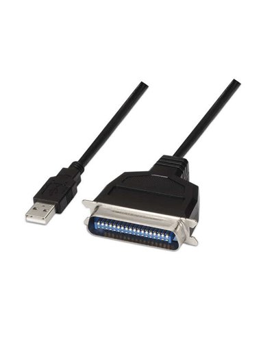 Aisens - Convertisseur d'imprimante USB - Type A Mâle vers CN36(IEEE1284)/M - 1,5 m - Couleur Noir