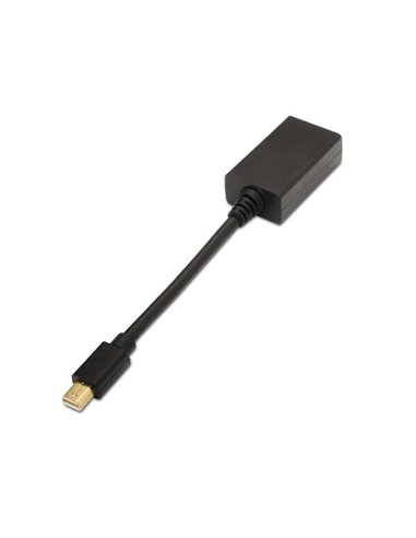 Aisens - Convertisseur Mini DP vers HDMI - mDP/M-HDMI A Femelle - 15cm - Couleur Noir