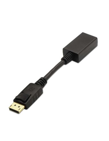 Aisens - Convertisseur Displayport vers HDMI - DP/M-HDMI A Femelle - 15cm - Couleur Noir