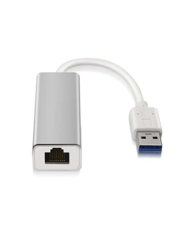 Aisens - Convertisseur adaptateur réseau RJ45 vers USB 3.0 Gigabit 10/100/1000 Mbps - Couleur argent