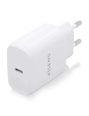 Aisens - Chargeur USB-C PD3.0 1 Port 1xUSB-C 25W - Blanc