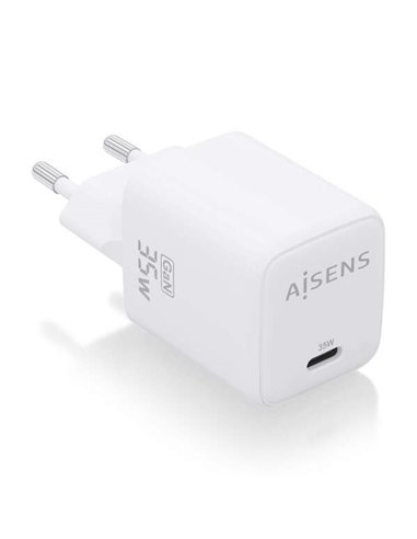 Aisens - Chargeur Gan 35W - 1xUSB-C PD3.0 QC4.0 - Couleur Blanc