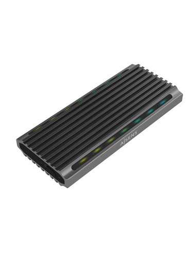 Aisens - Boîtier externe M.2 (NGFF) pour SSD M.2 SATA/NVME vers USB3.1 GEN2 - Gris