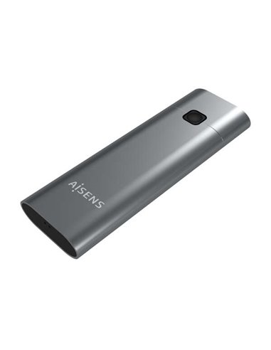 Aisens - Boîtier Externe M.2 (NGFF) NVMe vers USB3.2 GEN2 - Couleur Gris