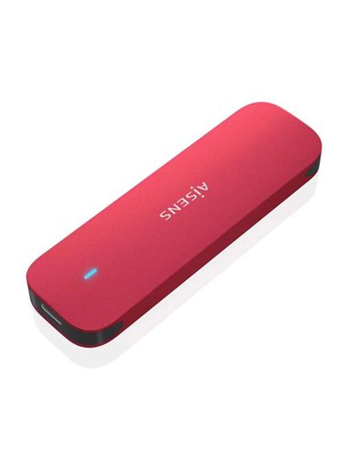 Aisens - Boîtier Externe M.2 (NGFF) ASM2-027Red NVMe vers USB3.2 GEN2 - Couleur Rouge