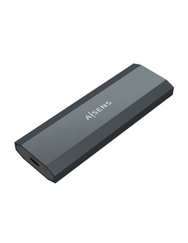 Aisens - Boîtier Externe M.2 (NGFF) - SATA/NVMe vers Usb3.1 Gen2 - Couleur Gris