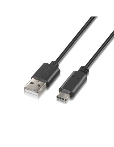 Aisens - Câble USB Type C vers USB A 2.0 - Charge Rapide -a - 2,0m - Couleur Noir