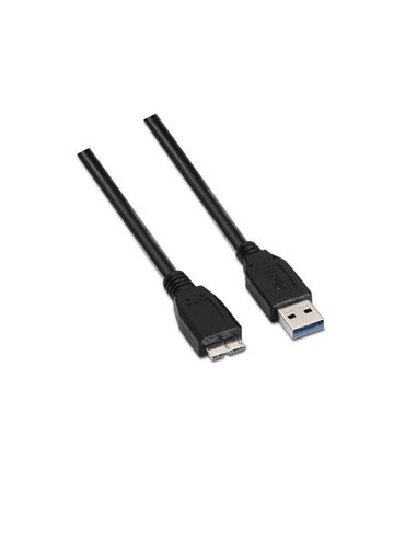 Aisens - Câble USB 3.0 - Type A Mâle vers Micro B Mâle - 2,0m - Couleur Noir