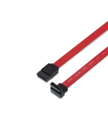 Aisens - Câble de données SATA III 6G Data coudé - 0,5 m pour disque dur SSD SATA I - II - III - Couleur rouge